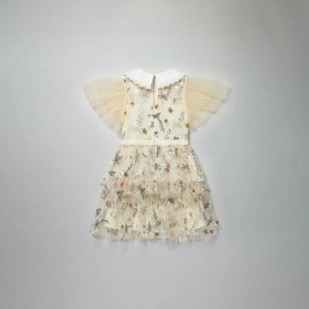 Self-portrait Star Mesh Mini Dress KIDS