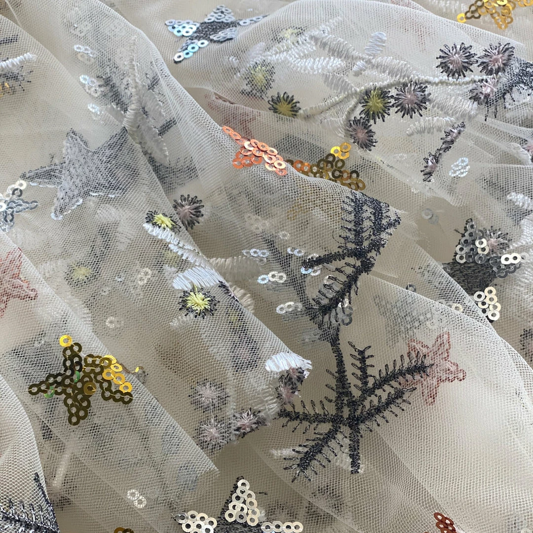 Self-portrait Star Mesh Mini Dress KIDS