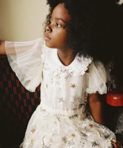 Self-portrait Star Mesh Mini Dress KIDS