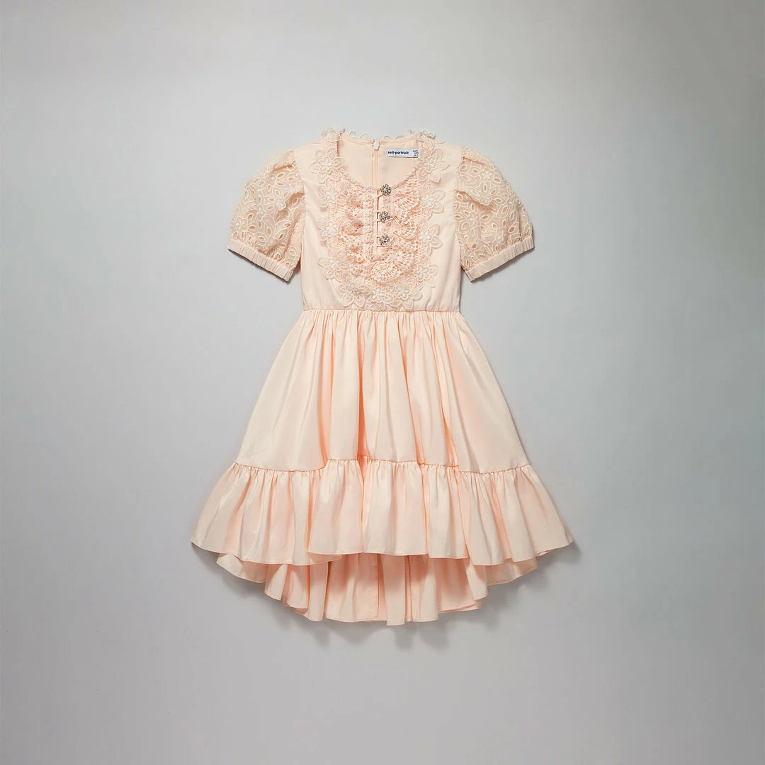 Self-portrait Organza Flower Taffeta Dress KIDS