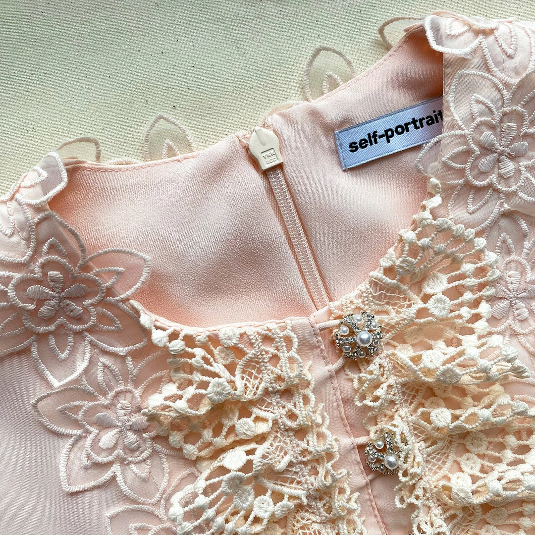 Self-portrait Organza Flower Taffeta Dress KIDS