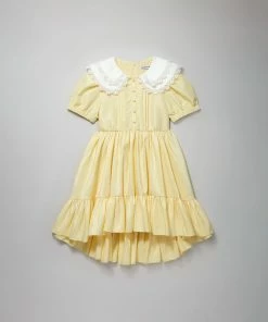 Self-portrait Yellow Taffeta Dress KIDS