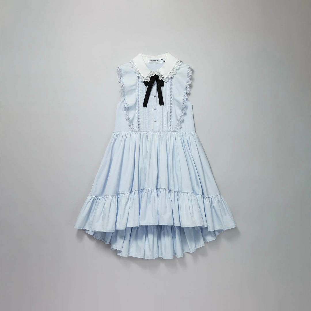 Self-portrait Blue Cotton Dress