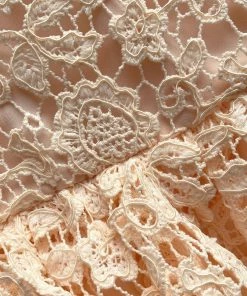 Self-portrait KIDS Chiffon Yoke Guipure Lace Dress