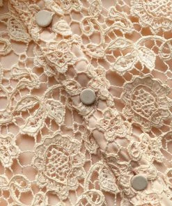 Self-portrait KIDS Chiffon Yoke Guipure Lace Dress