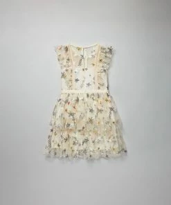 Self-portrait Star Mesh Ruffle Frill Dress