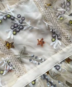 Self-portrait Star Mesh Ruffle Frill Dress