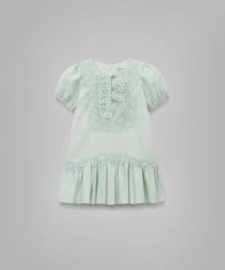 Self-portrait Bib Detail Cotton Dress