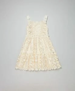 Self-portrait KIDS Ivory Azaelea Bow Detail Dress