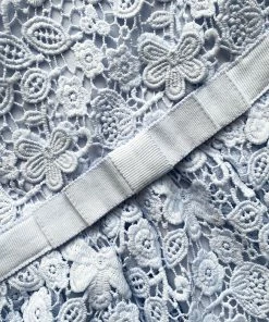 Self-portrait Blue Guipure Lace Dress