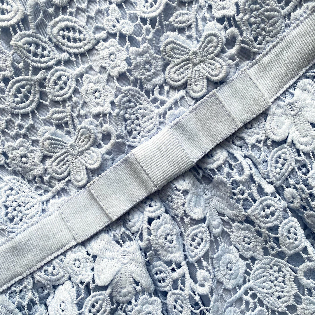 Self-portrait Blue Guipure Lace Dress