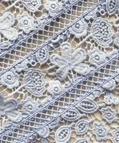 Self-portrait Blue Guipure Lace Dress