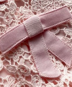 Self-portrait Pink Guipure Lace Top KIDS