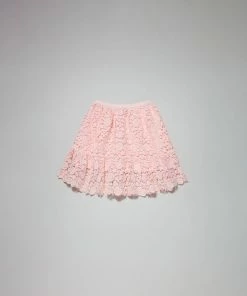 Self-portrait KIDS Pink Guipure Lace Skirt