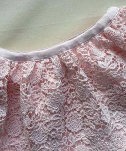 Self-portrait KIDS Pink Guipure Lace Skirt