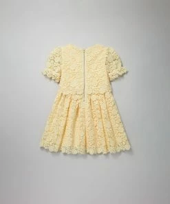 Self-portrait Yellow Guipure Lace Dress