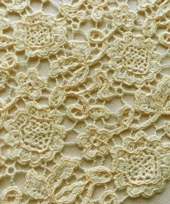 Self-portrait Yellow Guipure Lace Dress