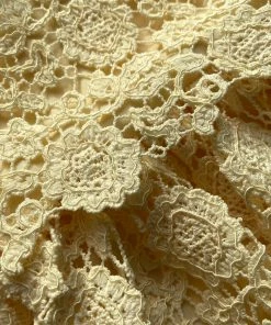 Self-portrait Yellow Guipure Lace Dress