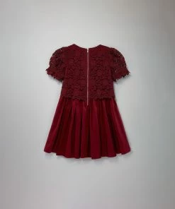 Self-portrait Red Guipure Lace Dress KIDS