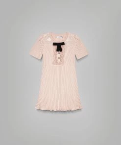 Self-portrait Pink Knit Dress KIDS