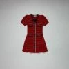 Self-portrait Red Melange Contrast Trim Knit Dress KIDS