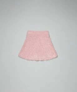 Self-portrait Fluffy Cable Knit Skirt