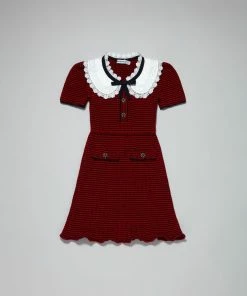 Self-portrait KIDS Red And Navy Knit Dress