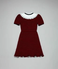 Self-portrait KIDS Red And Navy Knit Dress