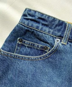 Self-portrait Blue High Waisted Denim Short