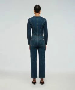 Self-portrait Blue Denim Top READY TO WEAR