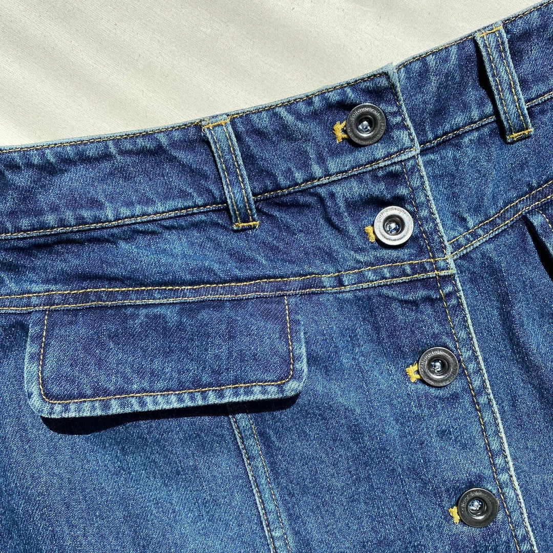 Self-portrait READY TO WEAR Blue Denim Mini Skirt