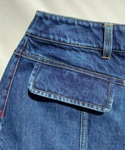 Self-portrait READY TO WEAR Blue Denim Mini Skirt