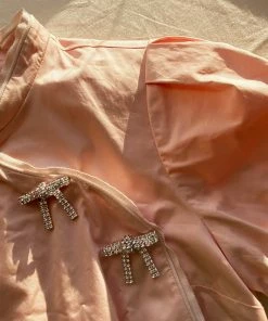 Self-portrait Pink Cotton Midi Dress READY TO WEAR