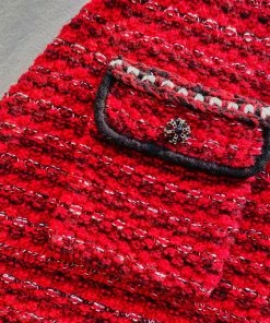 Self-portrait Red Stripe Knit Dress