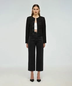 Self-portrait Boucle Cropped Jacket