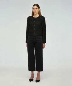 Self-portrait Boucle Cropped Jacket