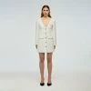 Self-portrait Cream Boucle Mini Dress