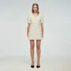 Self-portrait Textured Knit Mini Dress