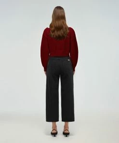 Self-portrait Red And Navy Stripe Cardigan