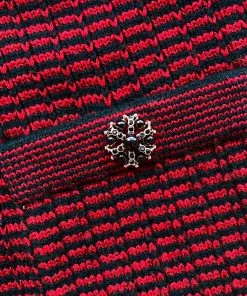 Self-portrait Red And Navy Stripe Cardigan