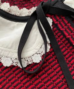 Self-portrait Red And Navy Stripe Cardigan