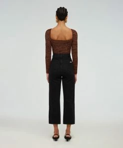 Self-portrait Lace Applique Knit Top READY TO WEAR