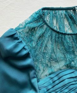 Self-portrait READY TO WEAR Diamante Trim Midi Dress