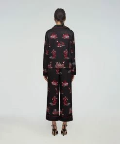 Self-portrait READY TO WEAR Embroidered Crepe Shirt