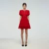 Self-portrait READY TO WEAR Red Chiffon Mini Dress