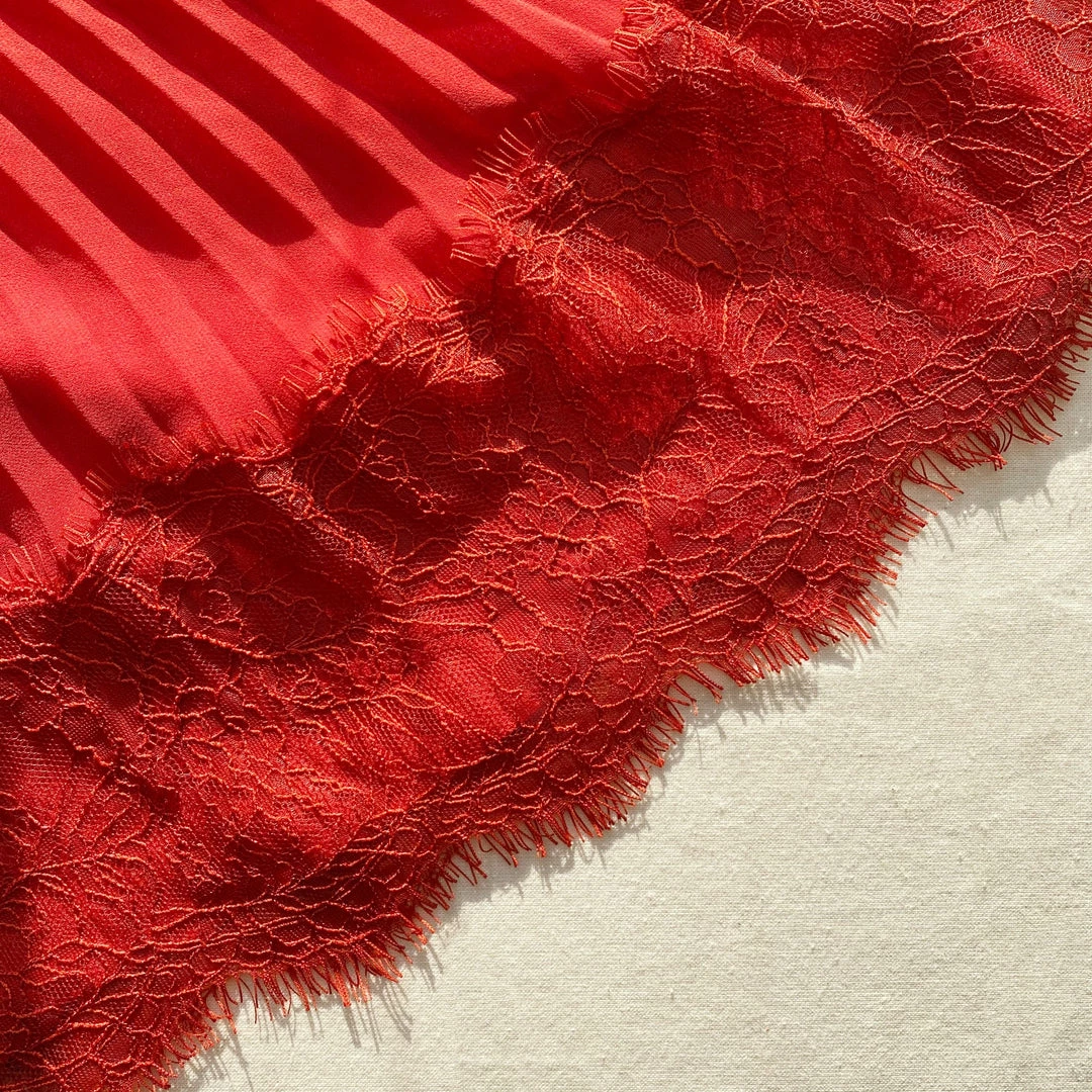 Self-portrait READY TO WEAR Red Chiffon Mini Dress