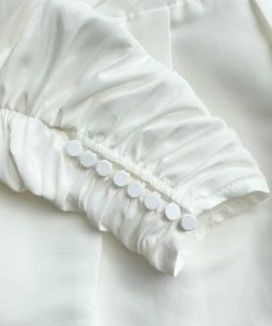 Self-portrait White Lace Back Taffeta Midi Dress