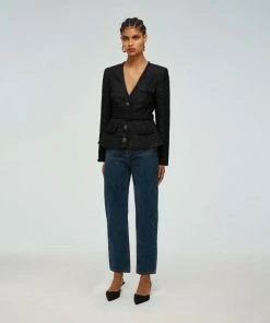 Self-portrait Metallic Boucle Tailored Jacket READY TO WEAR