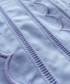 Self-portrait Lilac Scallop Midi Dress