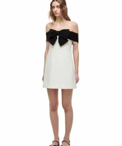 Self-portrait READY TO WEAR Off Shoulder Bow Dress